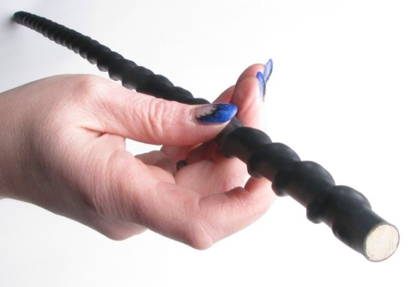 ROHRSTOCK - Extrem Rohrstock ohne Griff, schwarz, Komfortwicklung, Ø ca. 10mm