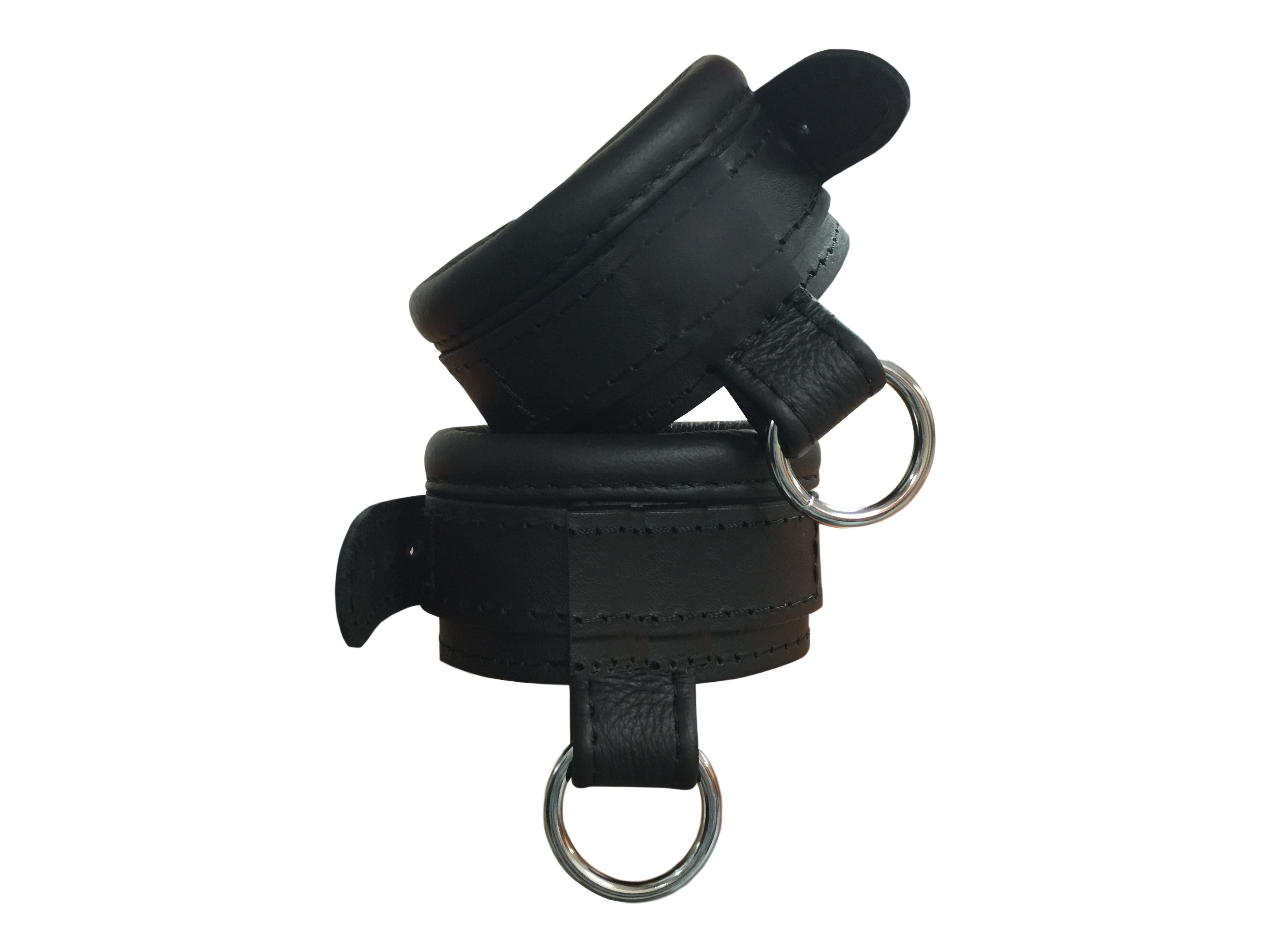 Leder Handfessel Schwarz