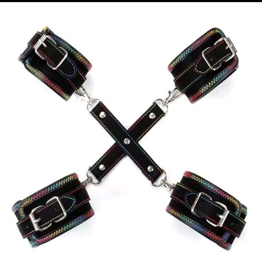 Rainbow-Family - Hand- und Fussfesseln + Hogtie