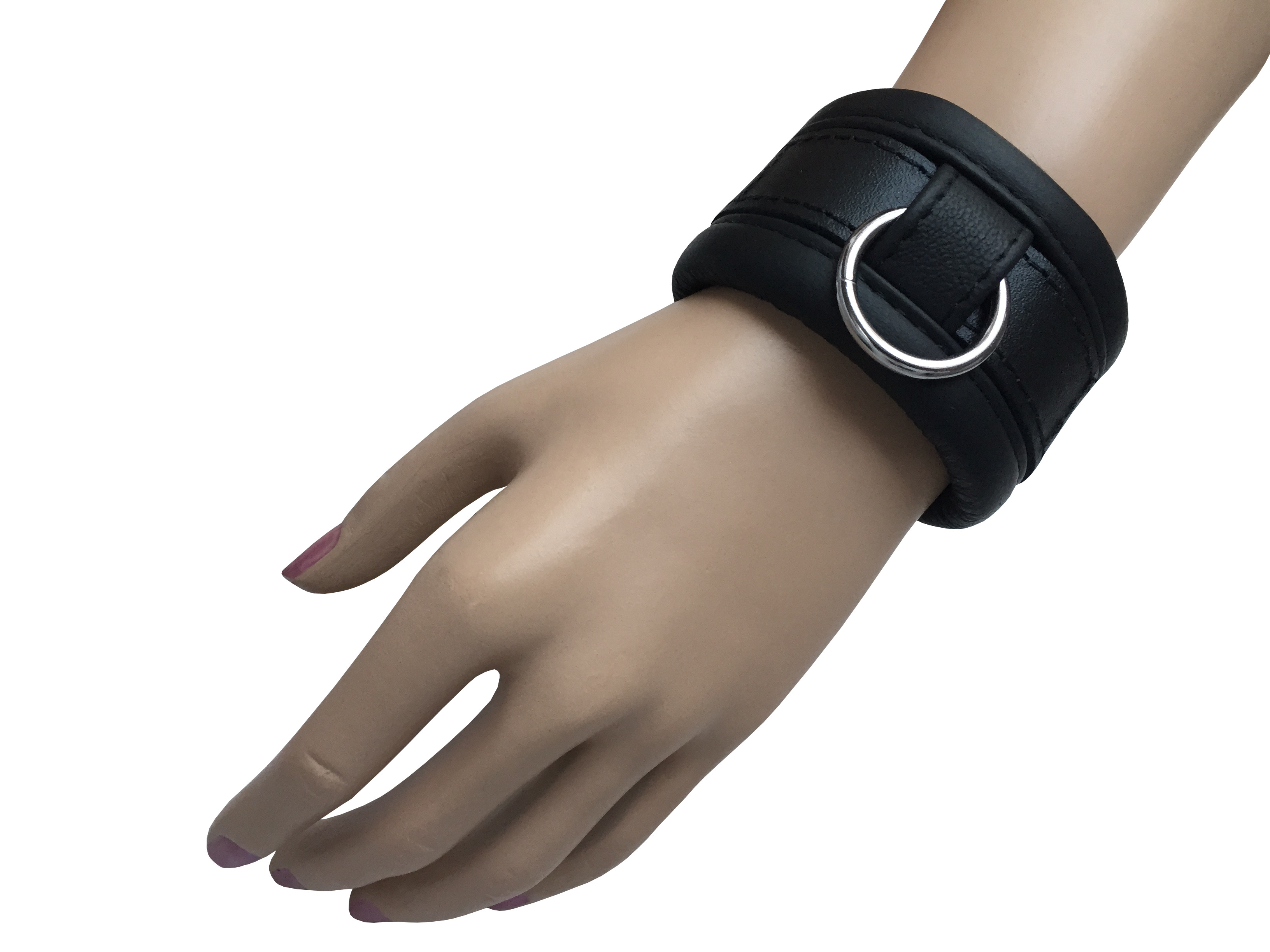 Leder Handfesseln Schwarz