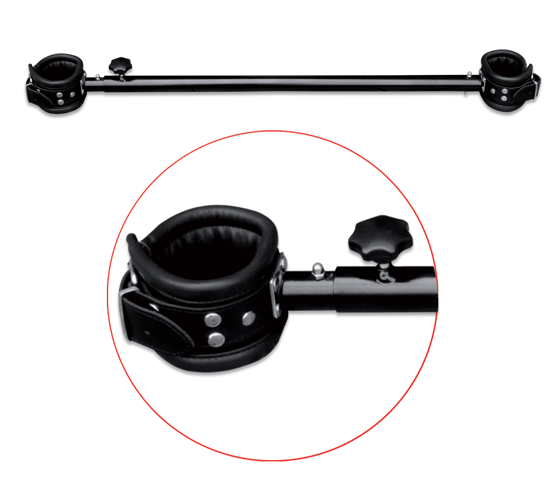 Spreizstange Teleskop mit Fesseln