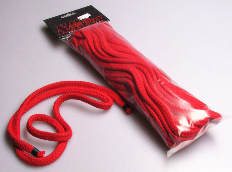 10 Meter Baumwoll-Seil 8mm rot