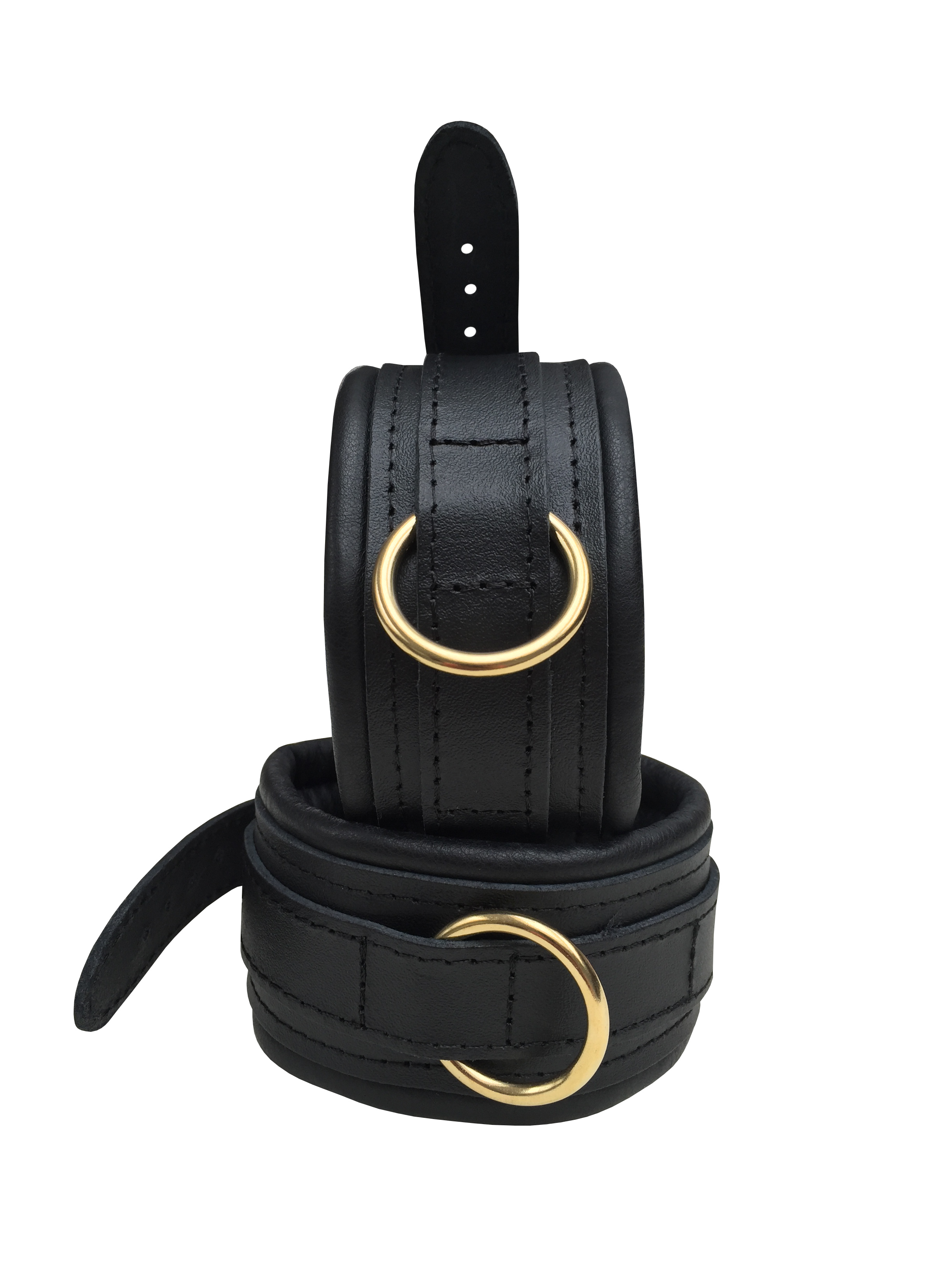 Leder Fußfessel Schwarz